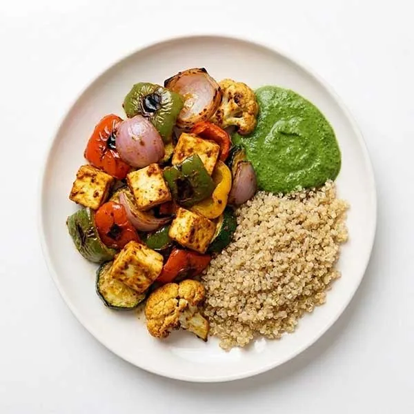 Tandoori Vegetable with Mint Chutney & Quinoa